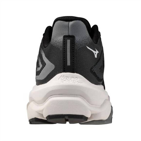 NEW MIZUNO men\'s wave horizon 8 wide 2e running shoe in black-white